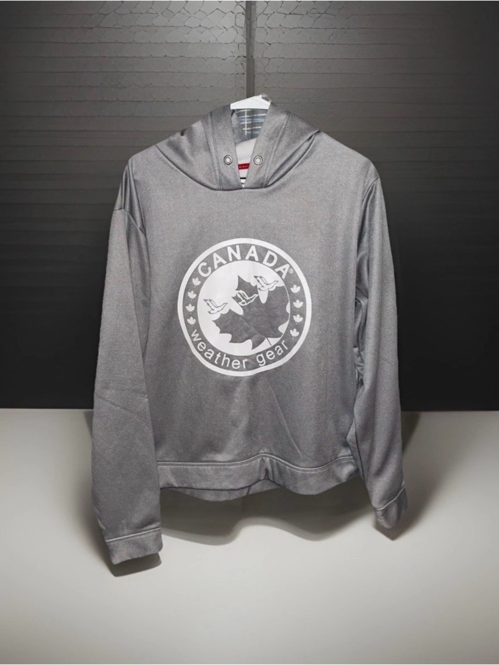Canada Weather Gear Women's Size Large Grey Fleece Hoodie Sweatshirt